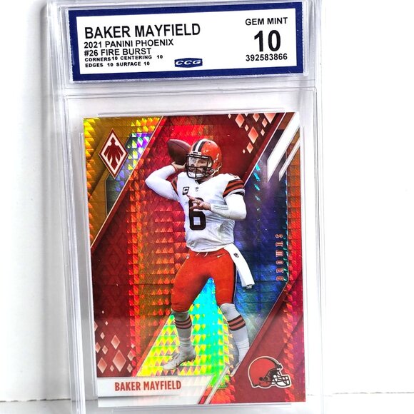 Baker Mayfield NFL Football Card 2021 Panini Phoenix No. 26 - Picture 1 of 2